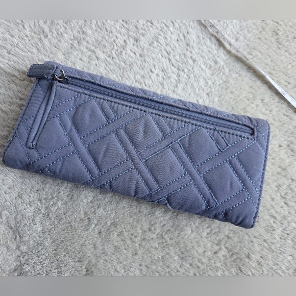 Vera Bradley Soft Blue Quilted Wallet - Picture 4 of 7